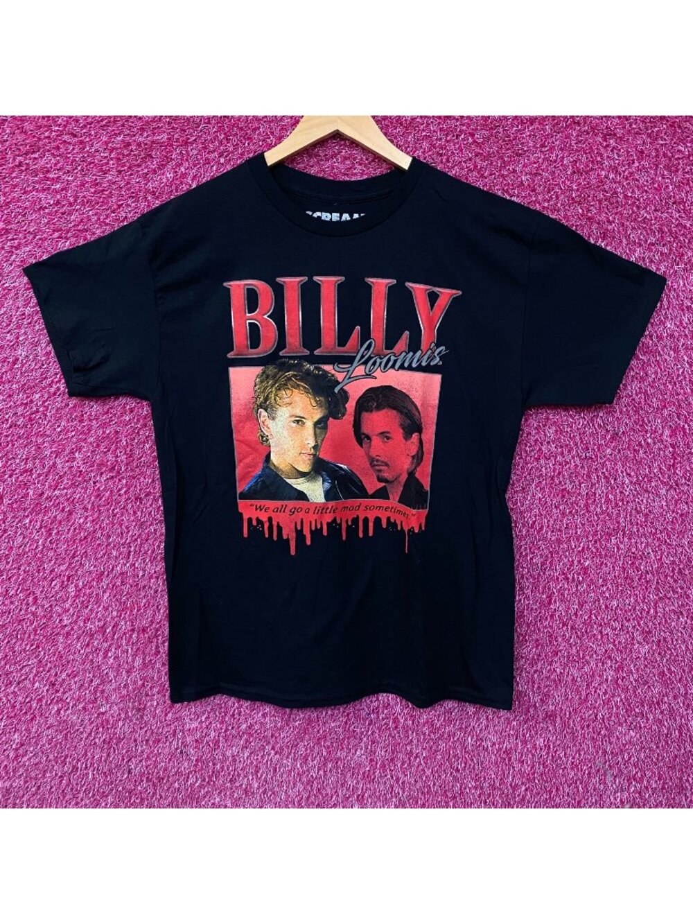Scream Billy Loomis Horror Movie Classic T-Shirt Large